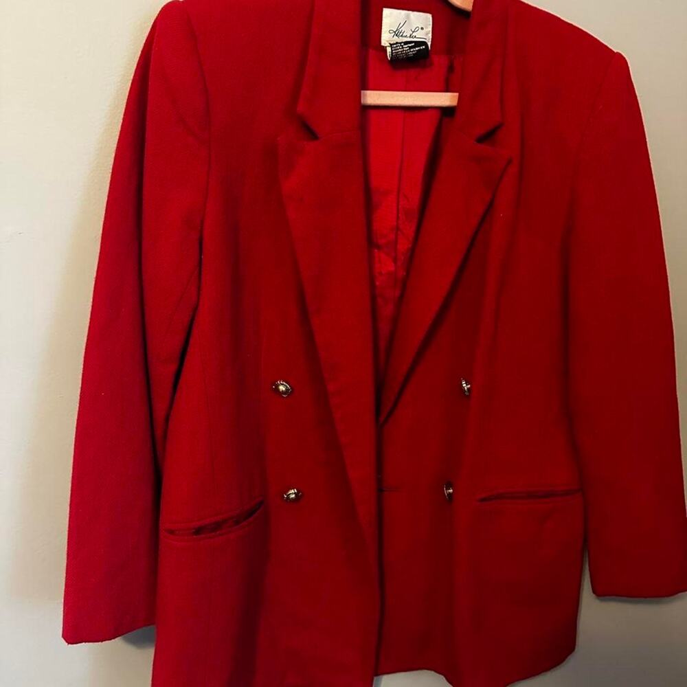 Kittie lee vintage 100 percent wool blazer